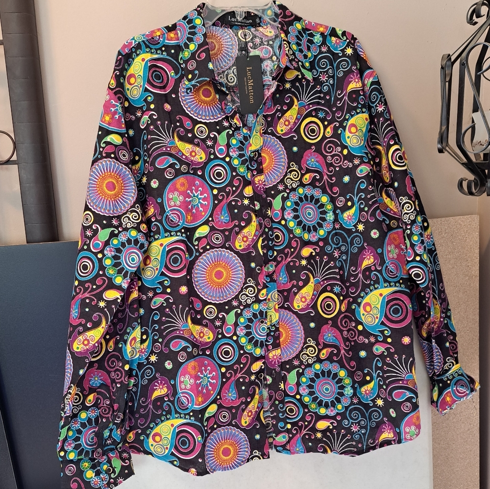 NWT Men's Luc Matton Shirt sz XXL
